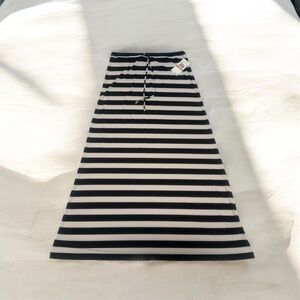 Michael Kors Black and White A-Line Skirt